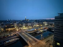 The Danube River view from our room