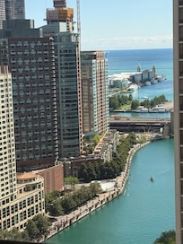 The view from our Room on the 32nd Floor