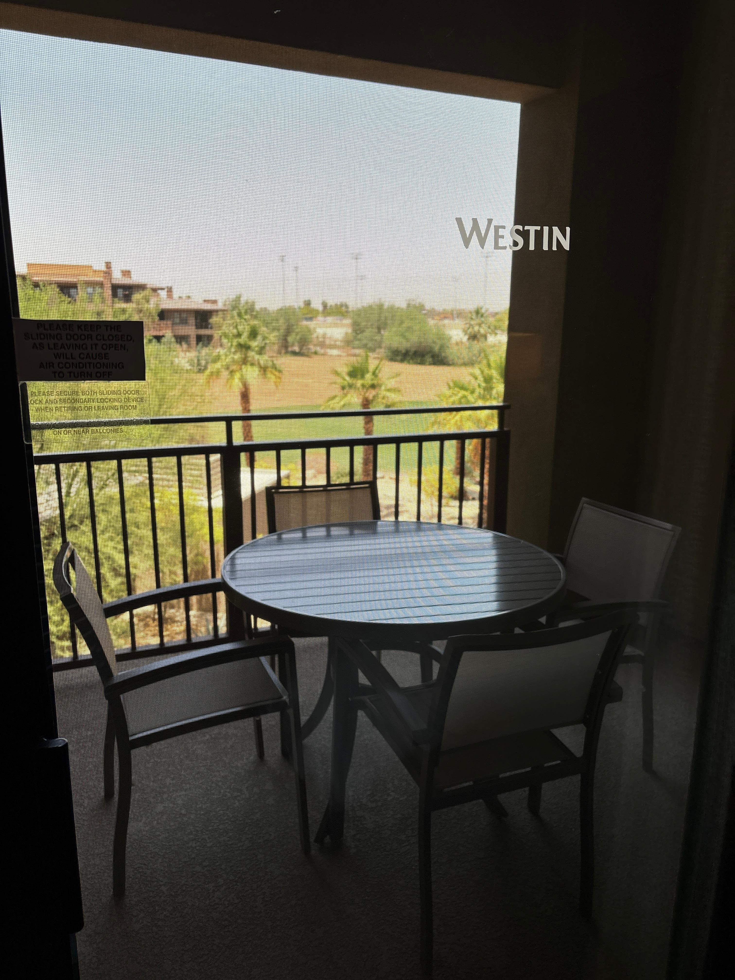 Balcony from room

