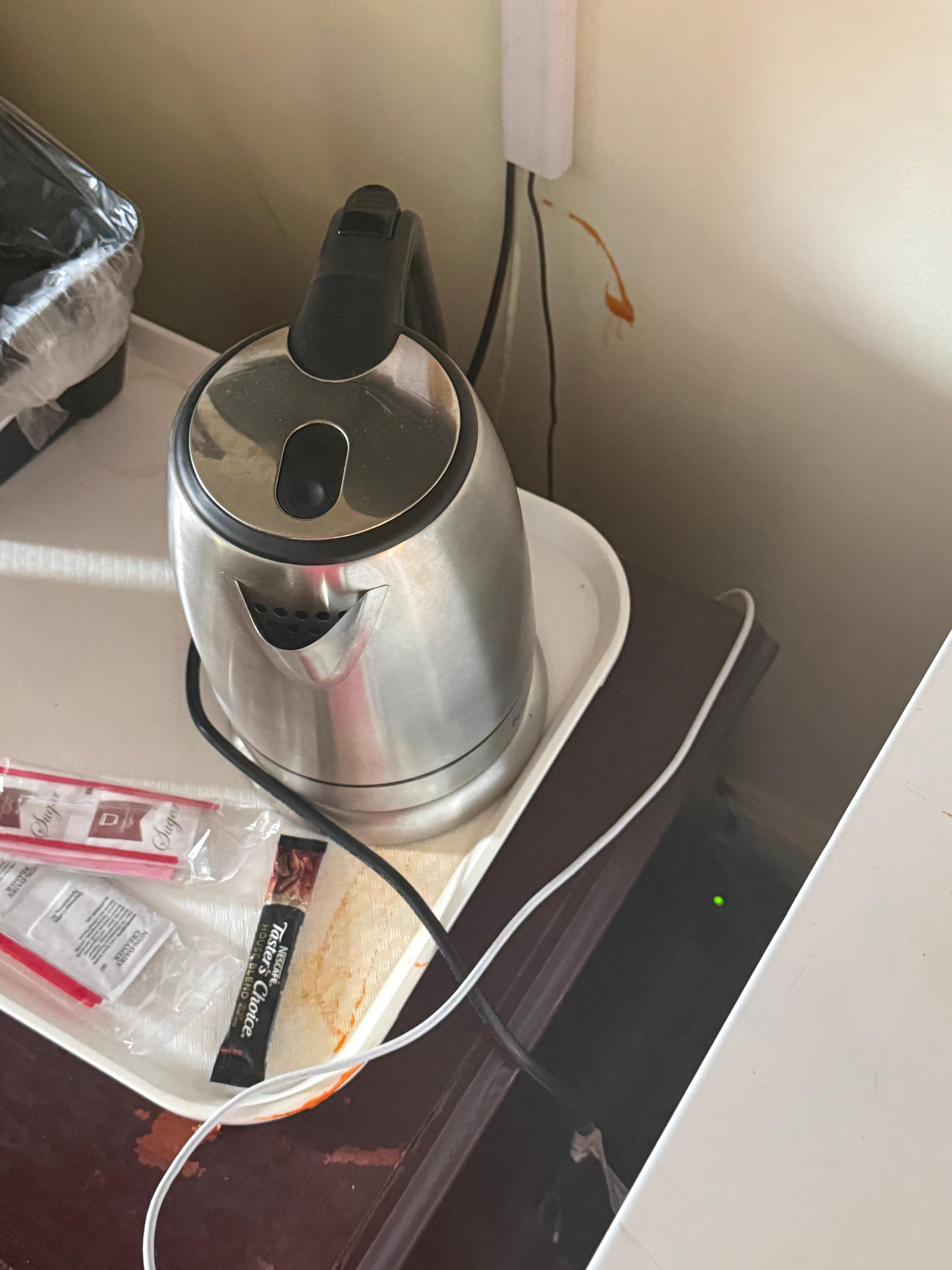 It was food spilled from somebody before us!🤬