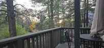 Afternoon/evening on the front patio looking west.