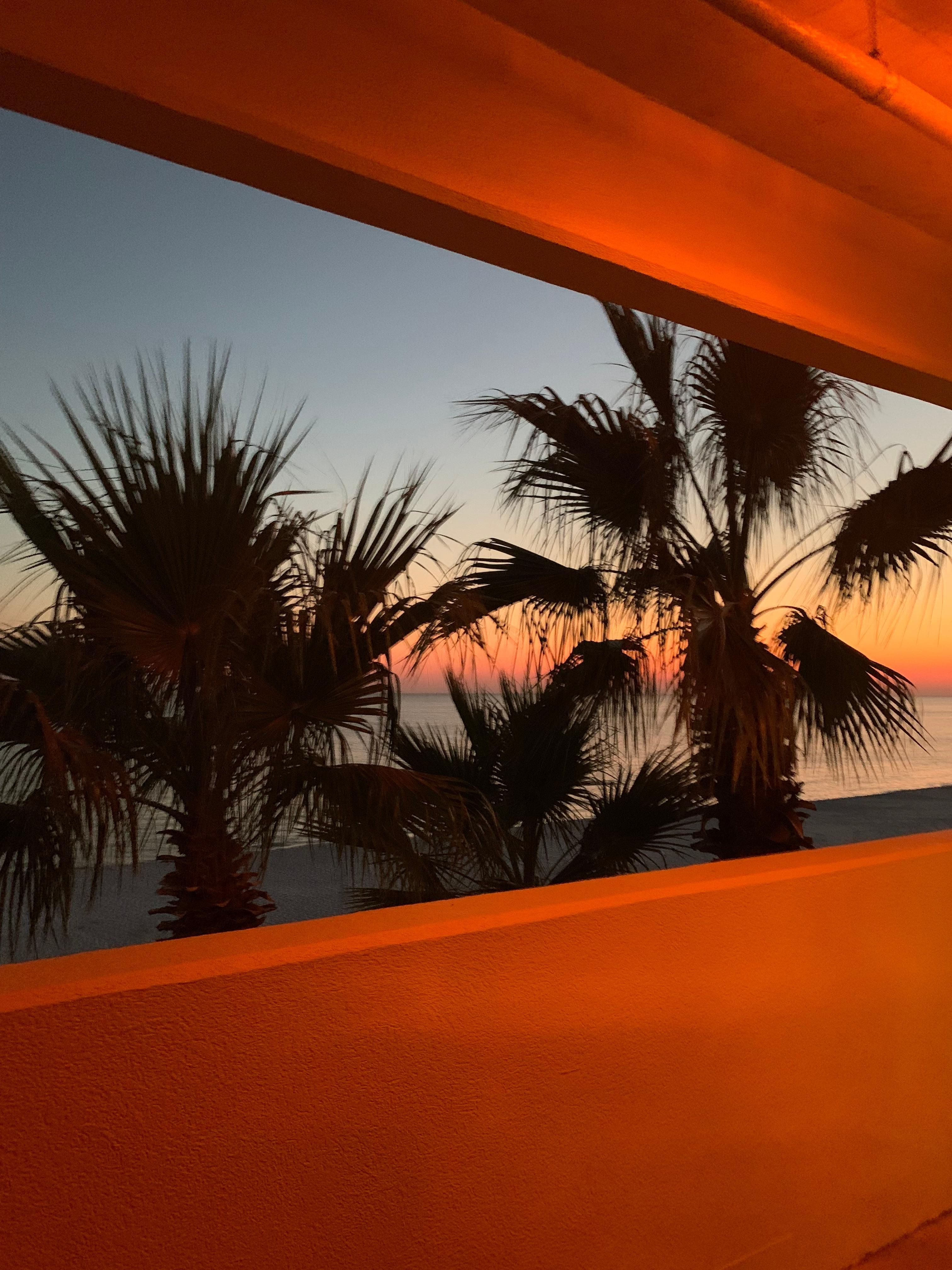 Our view as we was driving through the parking garage 💙