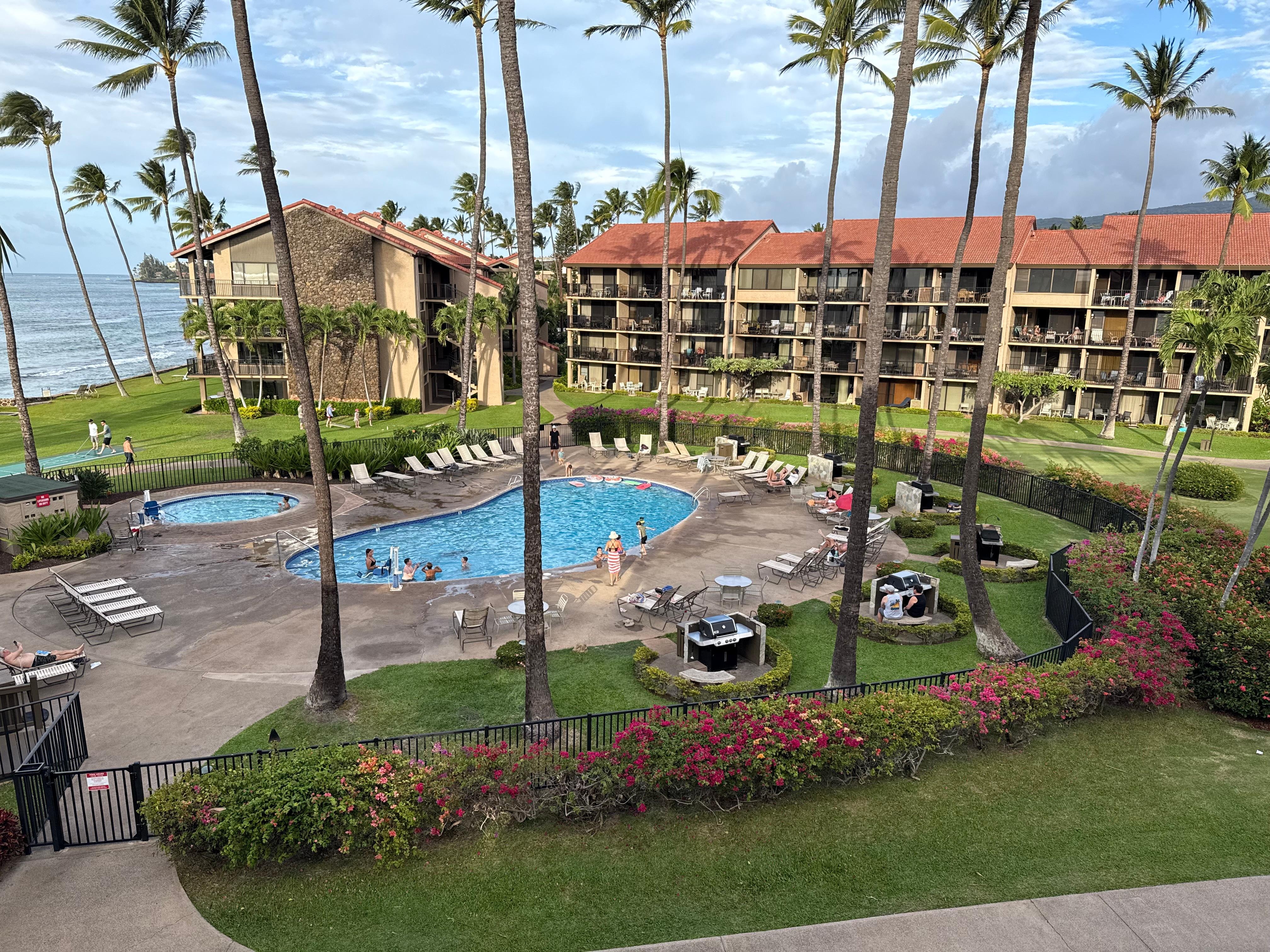 View from the lanai. The sound of the waves was amazing!