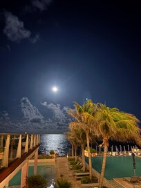 Pool/deck at night