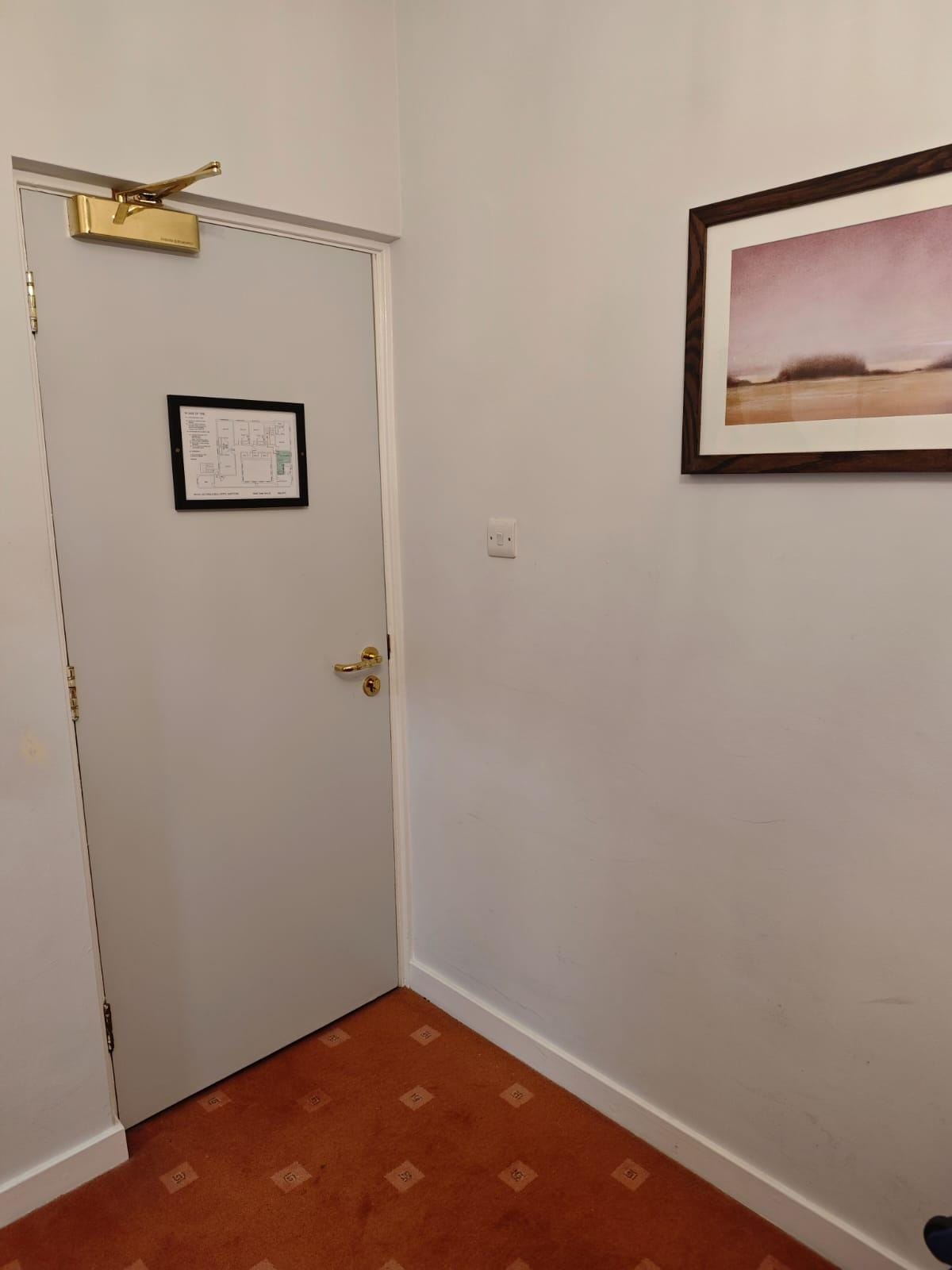 Light switch by the door