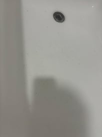 Inside the tub