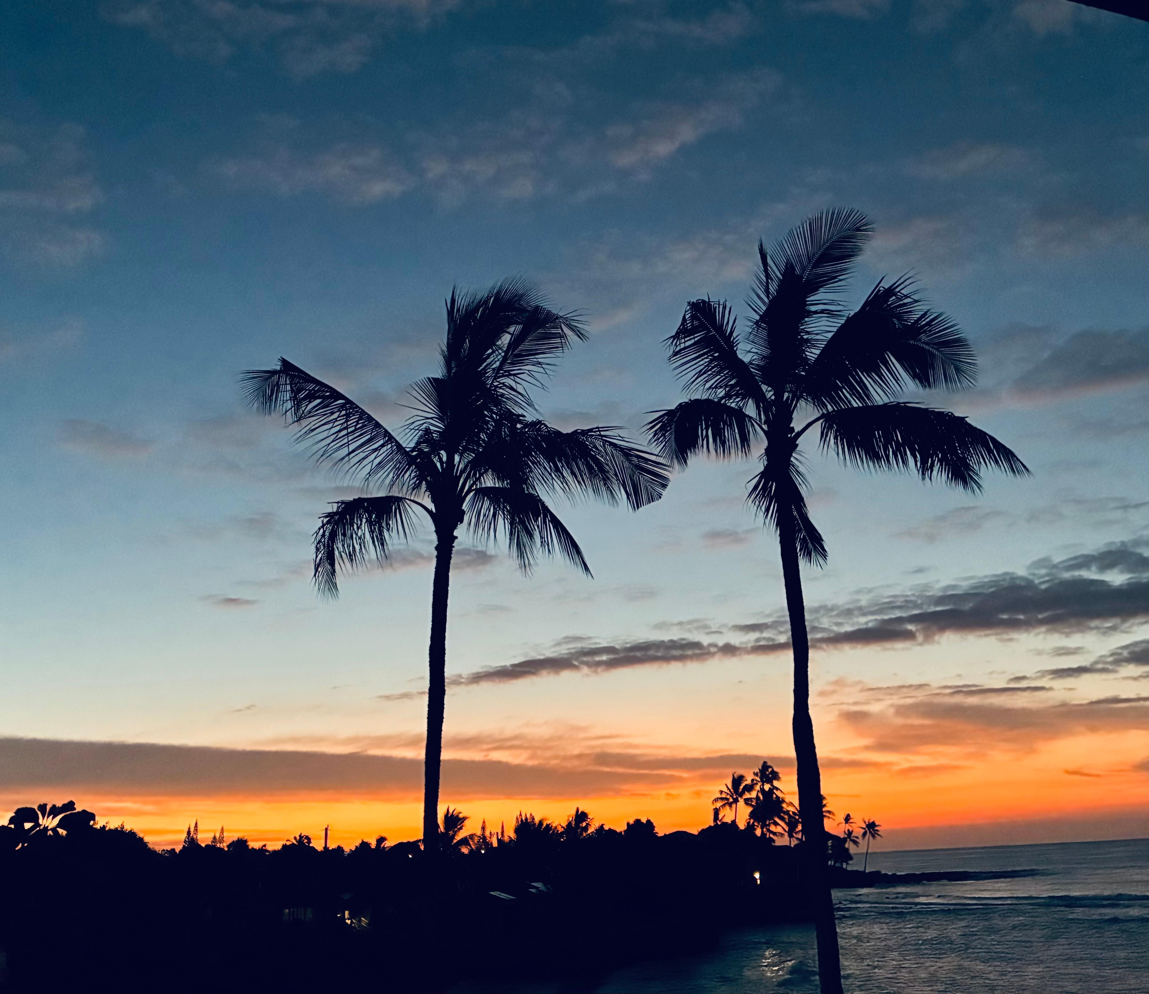 Sunrise from the balcony 