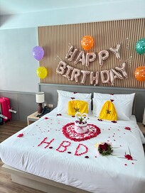 They set the room up it was beautiful