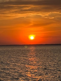 Watched this Beautiful sunset from the backyard