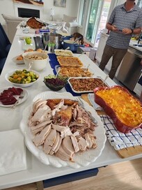 We had the space for an endless Thanksgiving buffet.