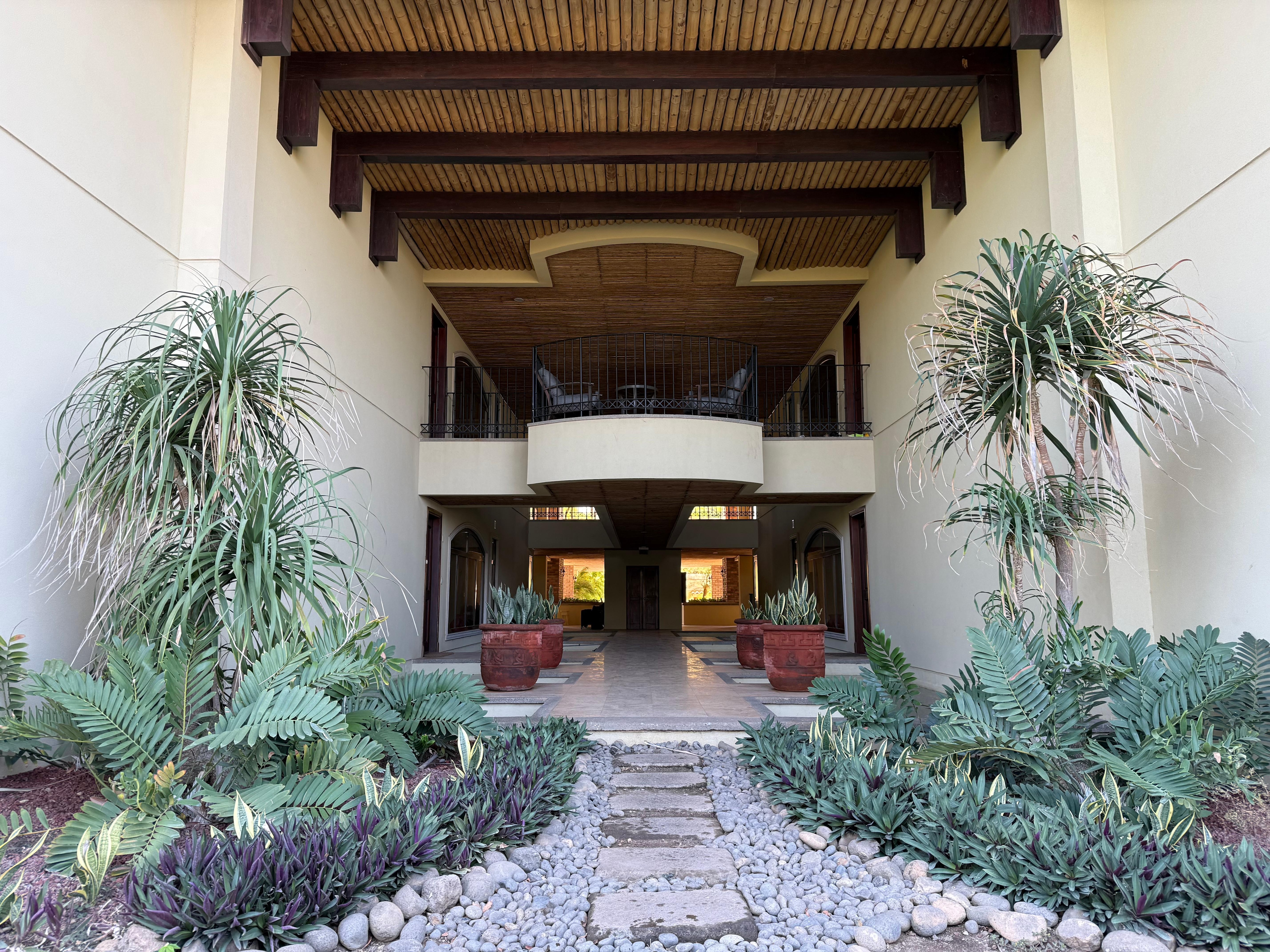 Entrance from beach