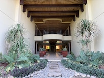 Entrance from beach