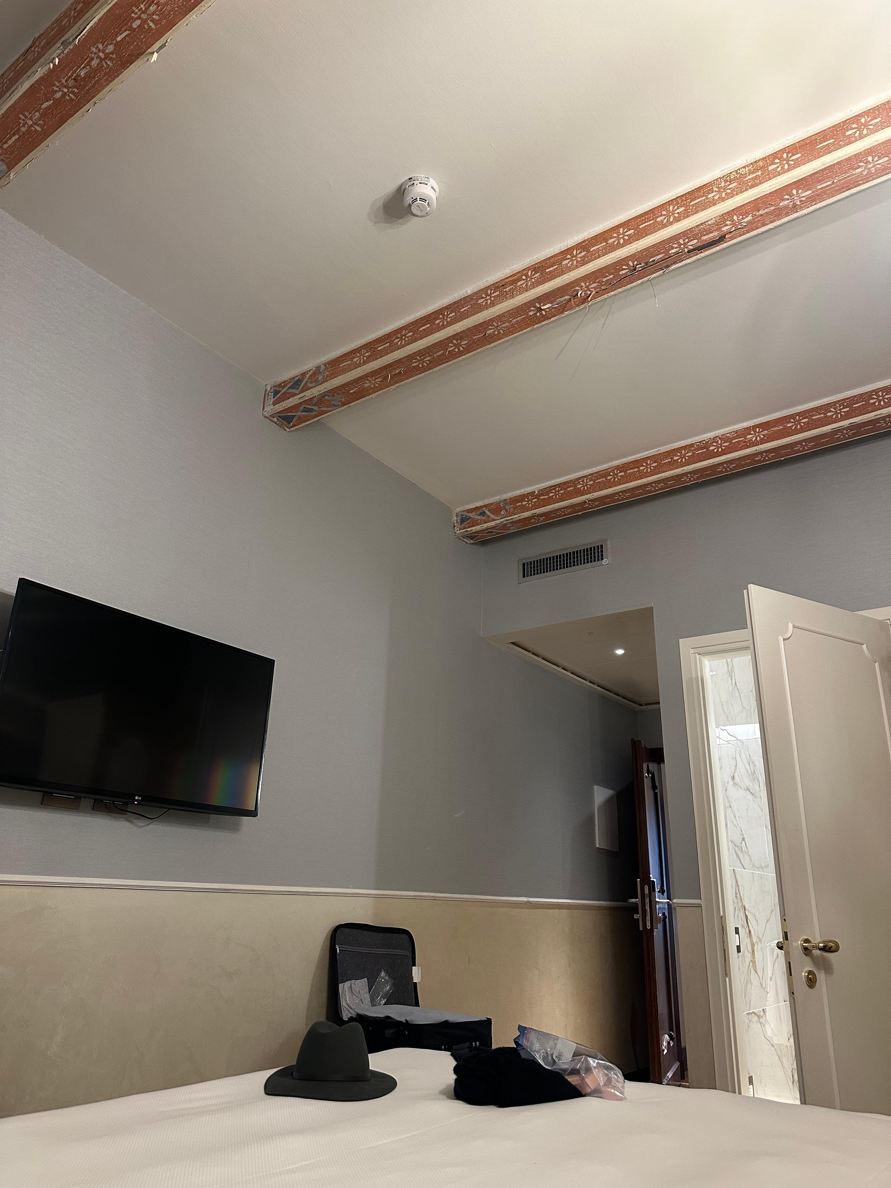 Wonderful, clean room nestled near the interior courtyard.