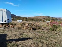 This is your panoramic view as you're looking back towards Mount Scott. But wait a minute you have to walk out in front of the trailer to see it.
