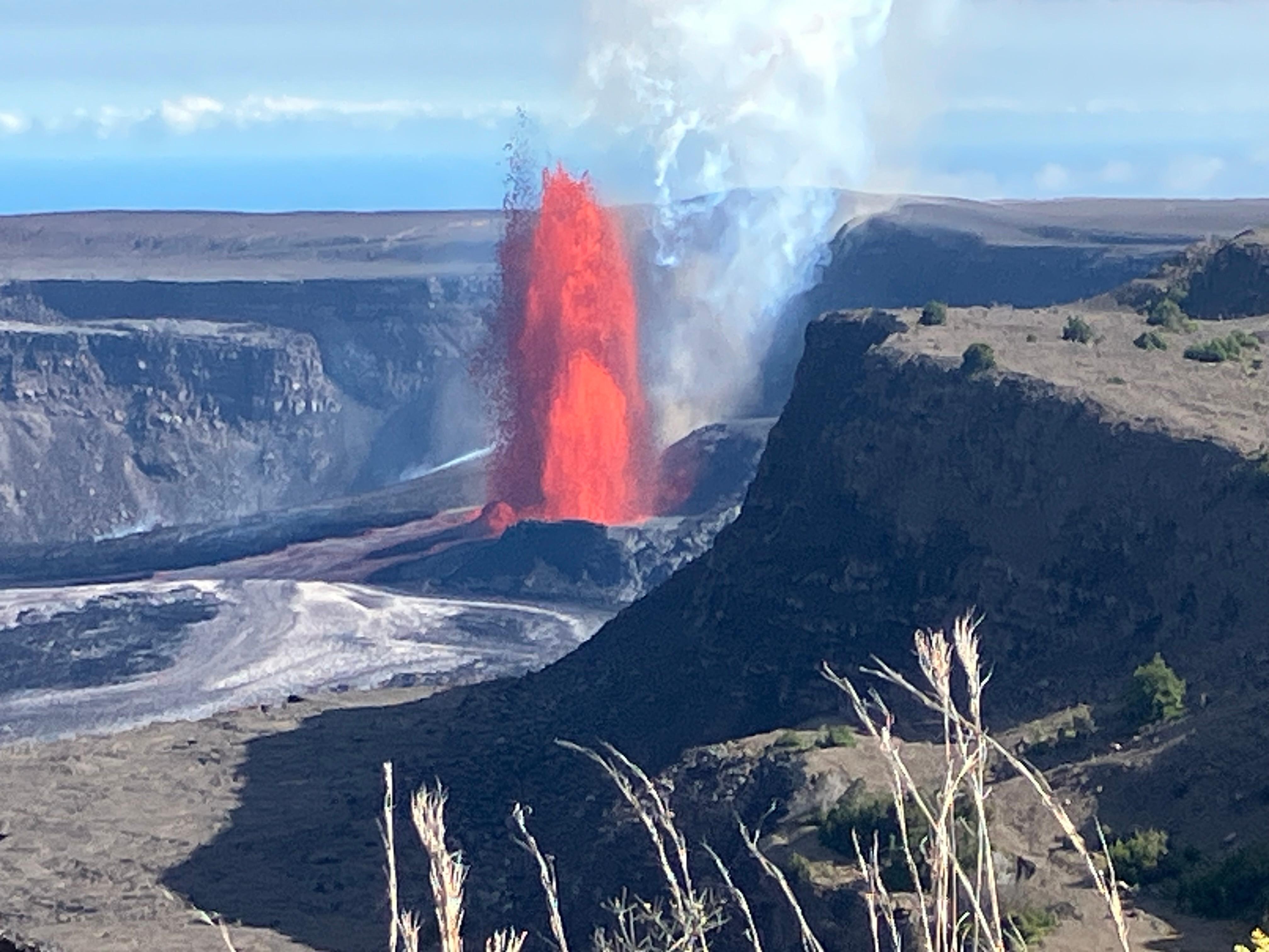 Kilauea erupting