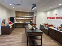 Very nice breakfast room with excellent selection of food