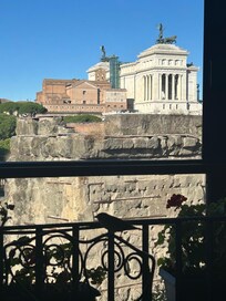 Breakfast view from the rooftop restaurant