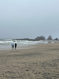 Walking at the secret beach