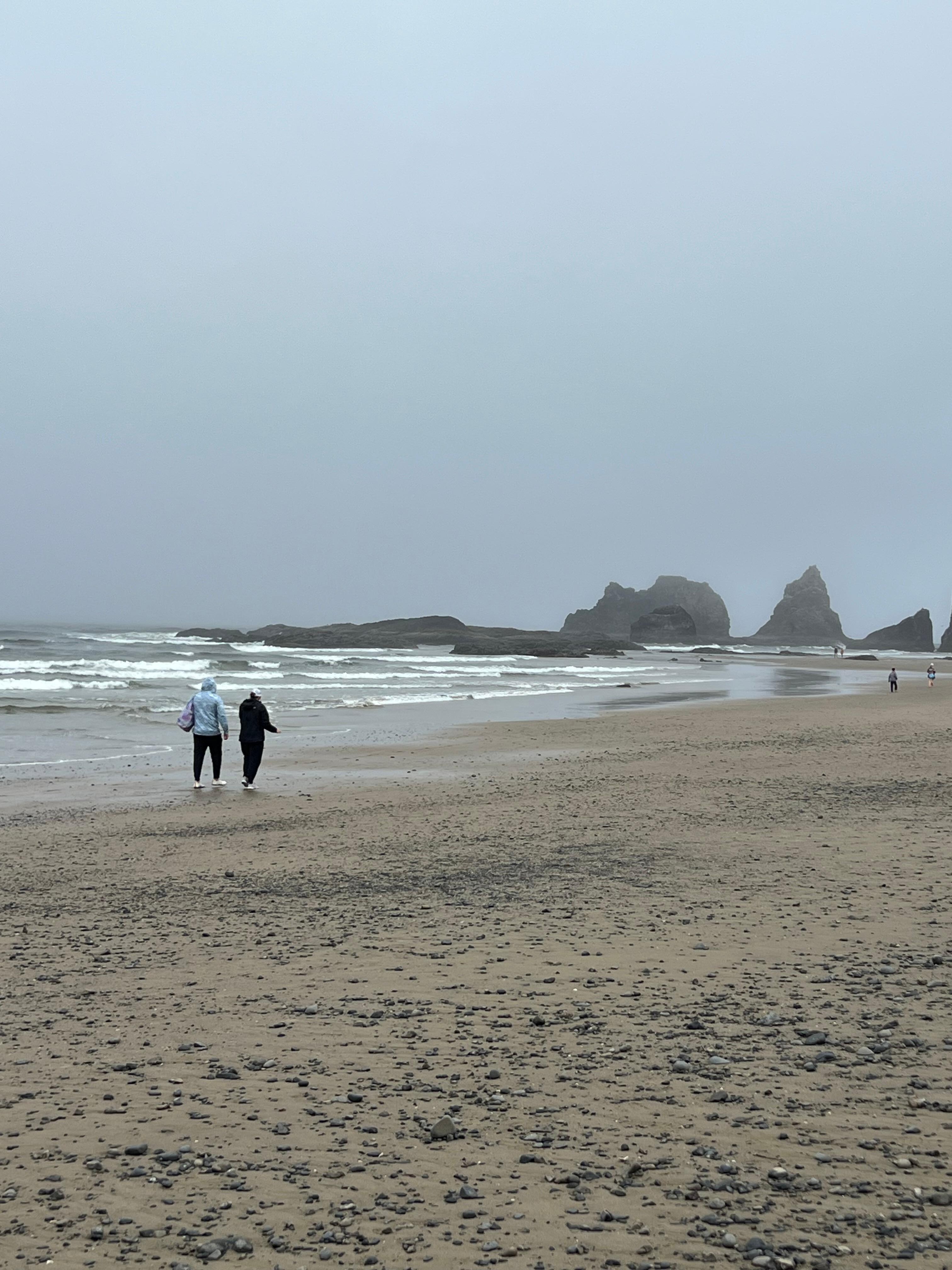 Walking at the secret beach