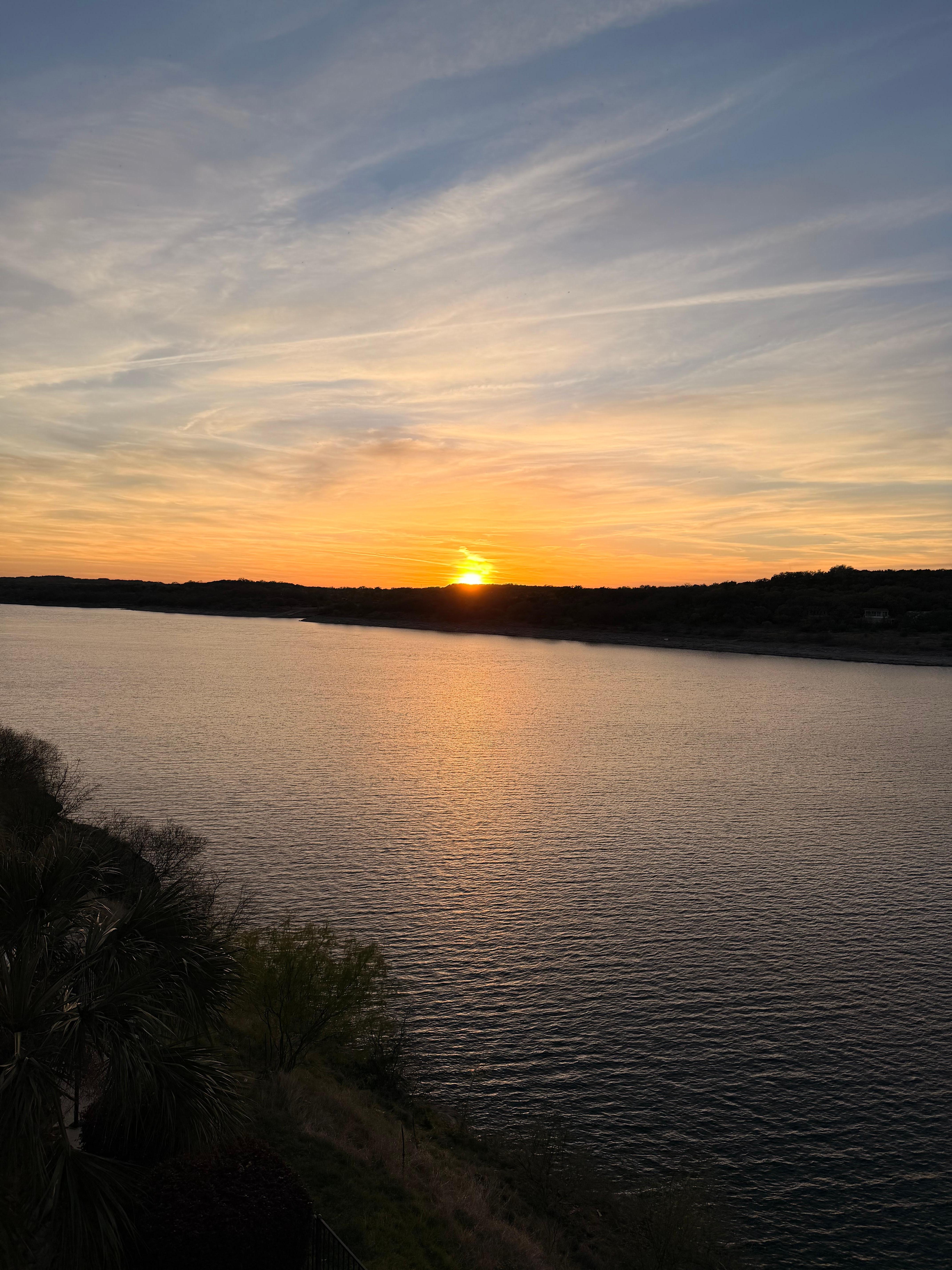 Sunset from balcony. 
