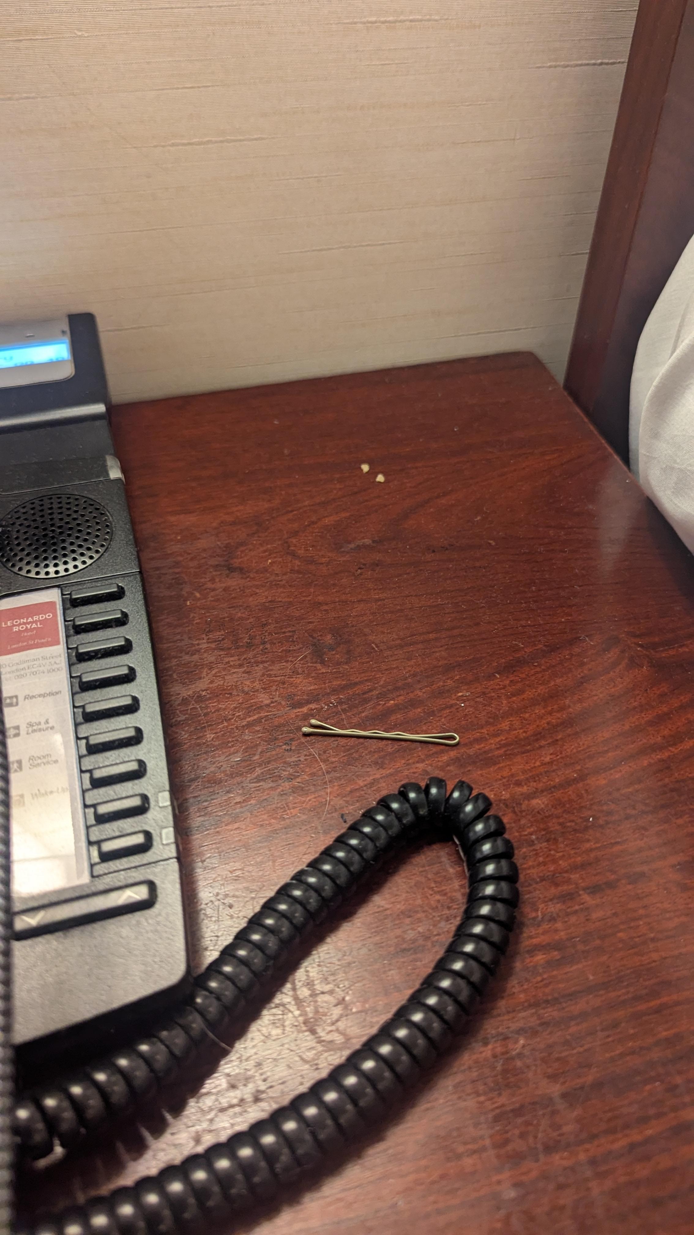 I wasn't going to spend Mt time taking photos but this is just one example of just nothing being cleaned and was as soon as we entered the room