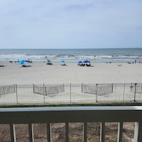 View from the balcony. There was a large scaffolding to the left so we tried not to include that in photos