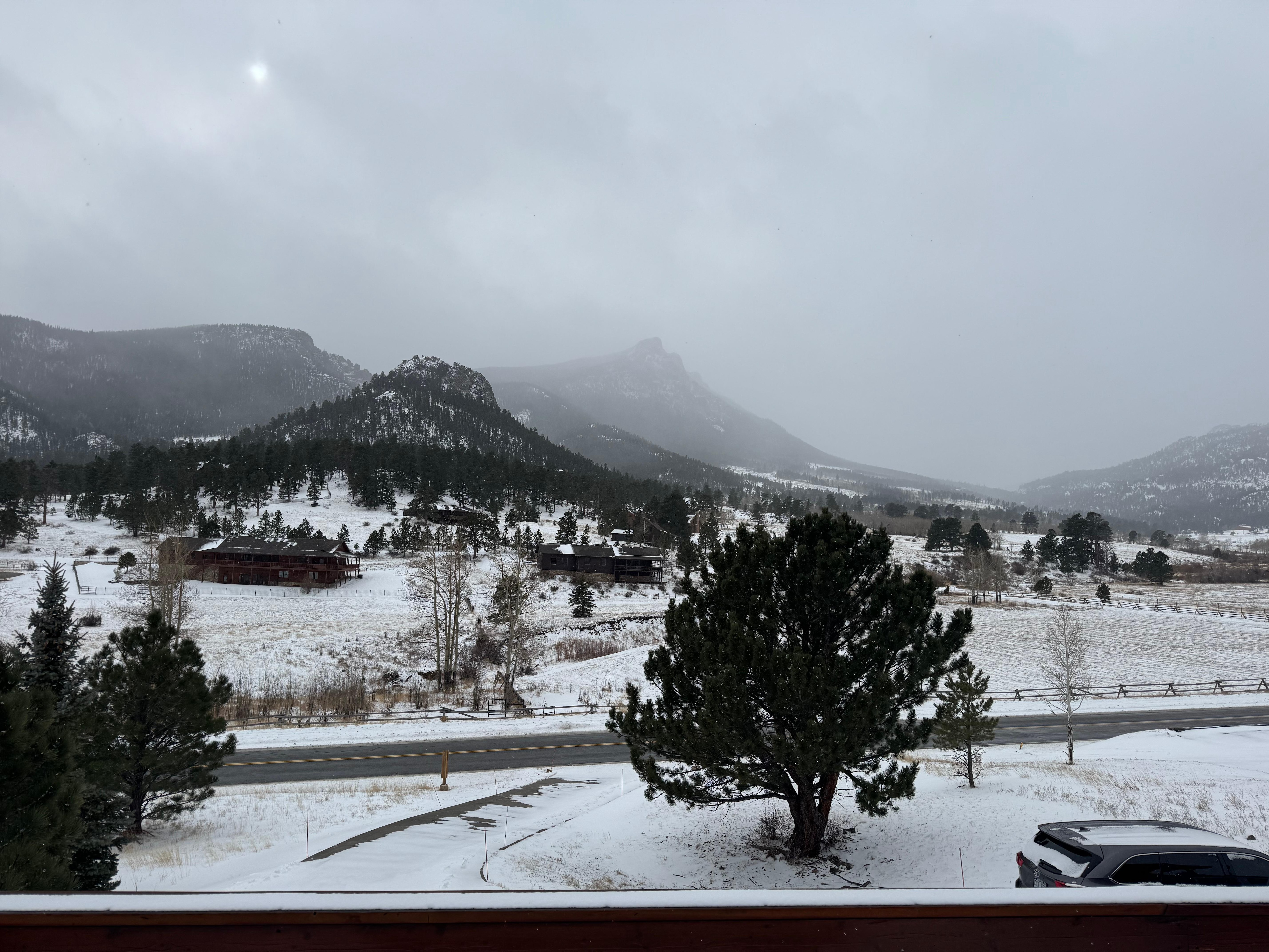 It snowed all day Saturday. We stayed in and enjoyed each others company.