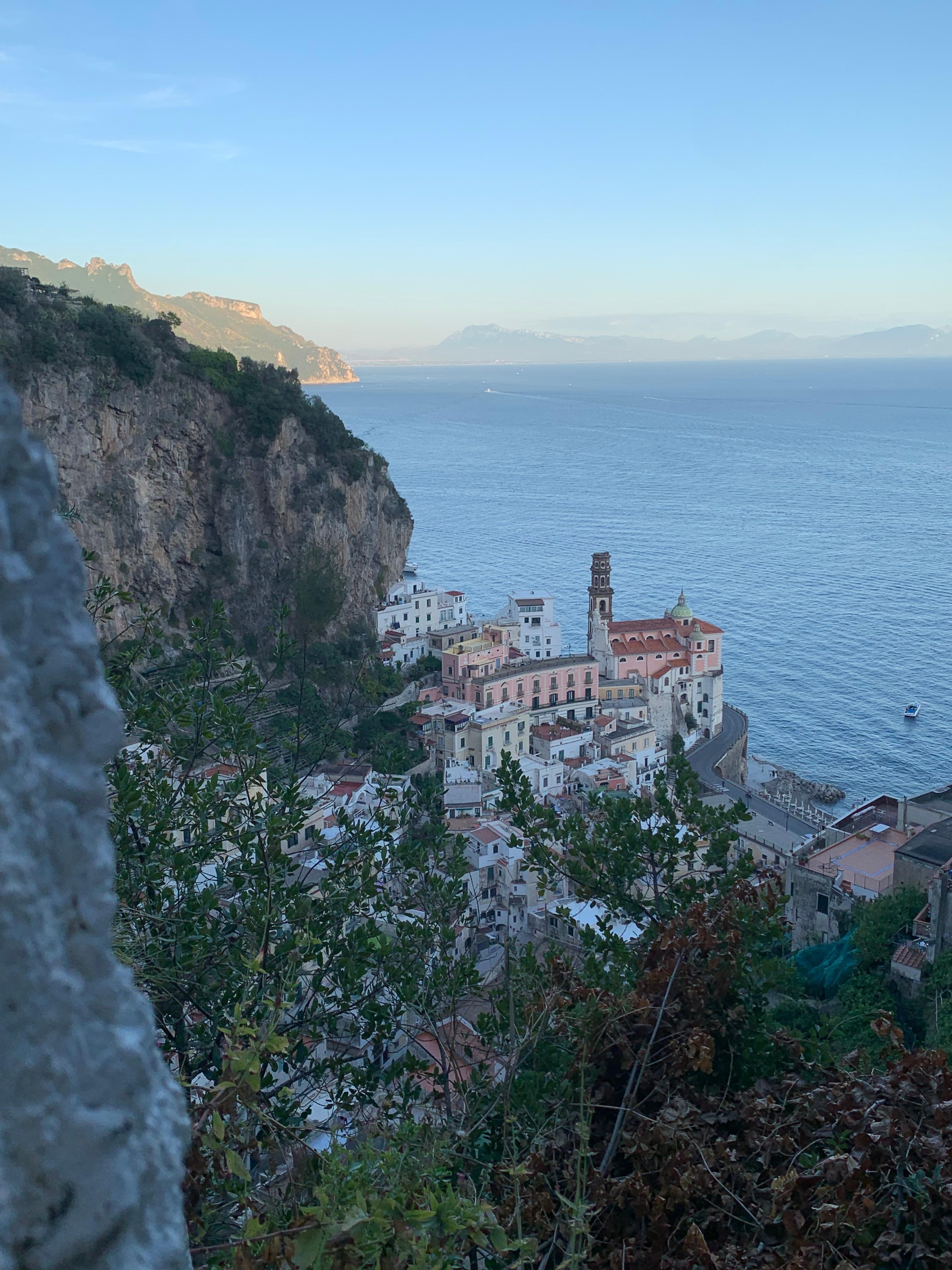 Strain from up by the hilltop chapel