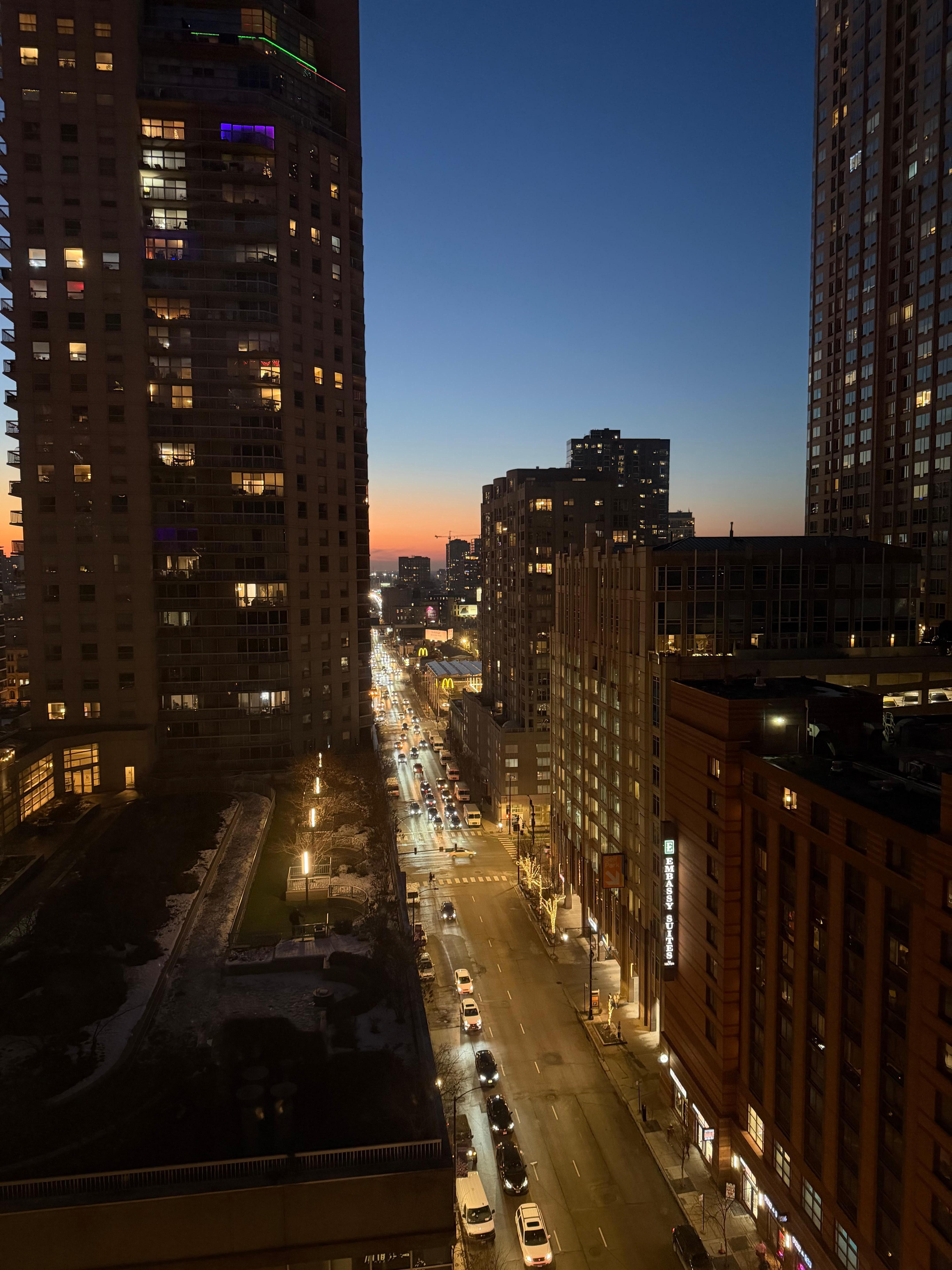 View from the window in the room 