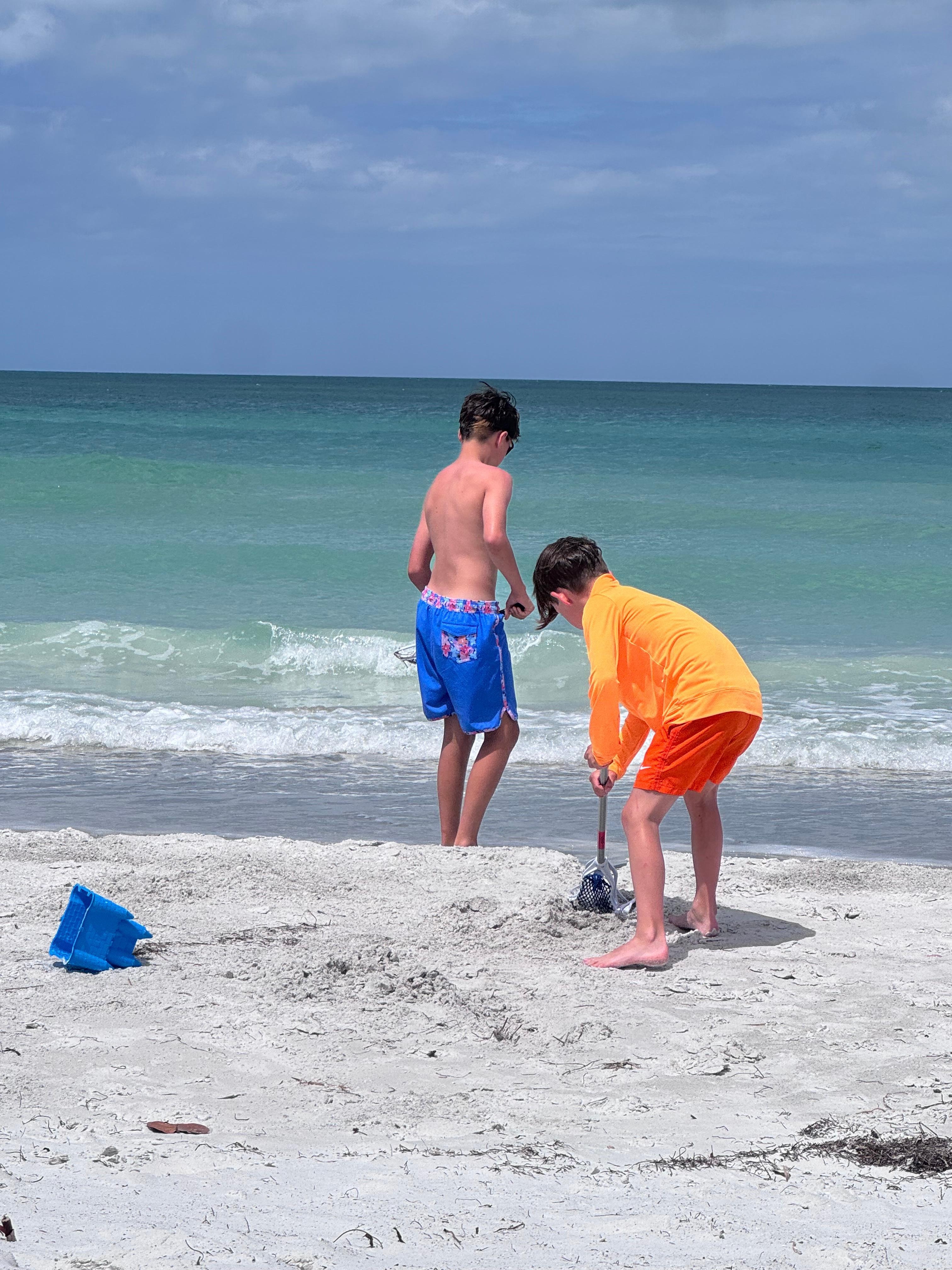 White sand and warm waters in April 