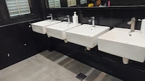 No paper in the morning to dry hands