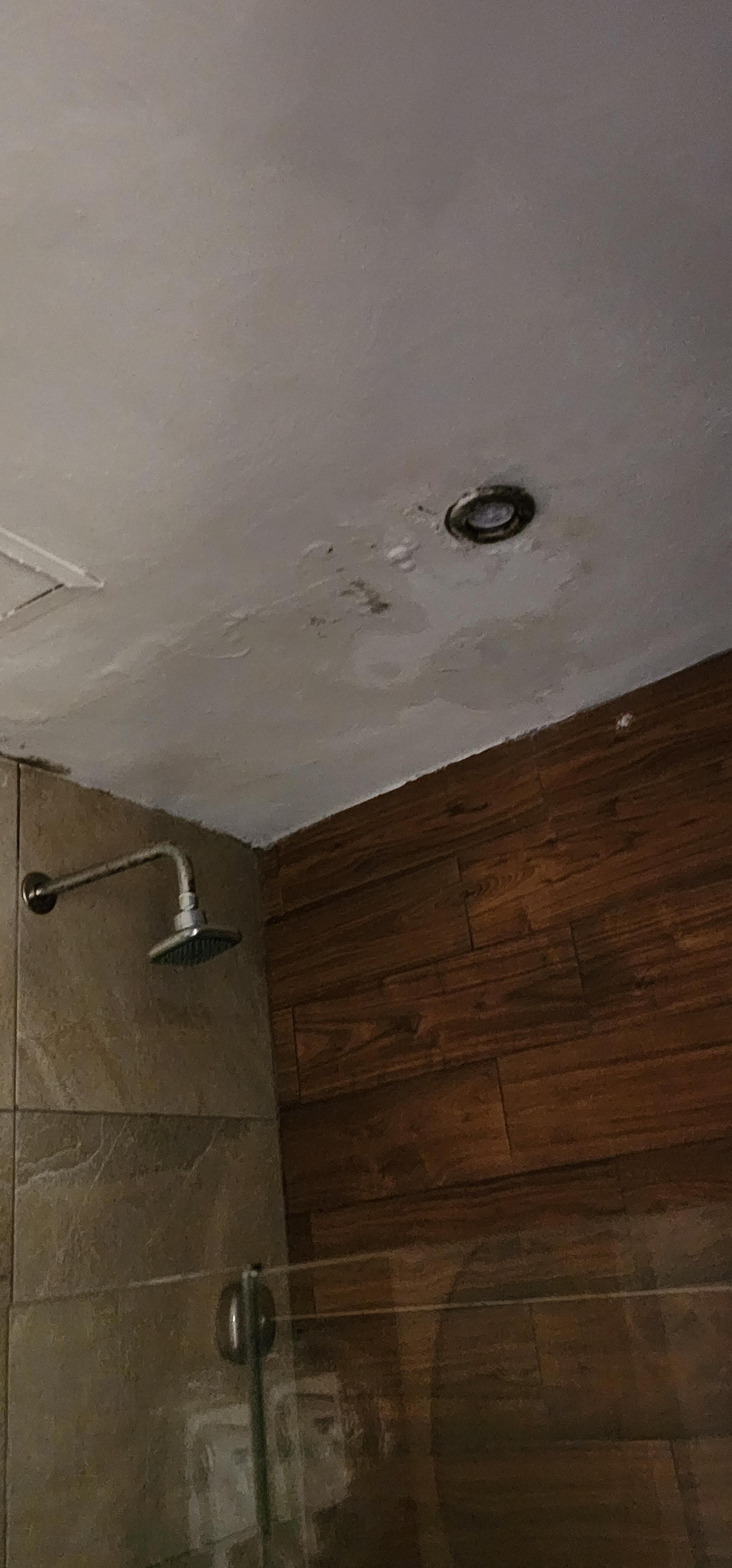 Leaky light fixture in shower