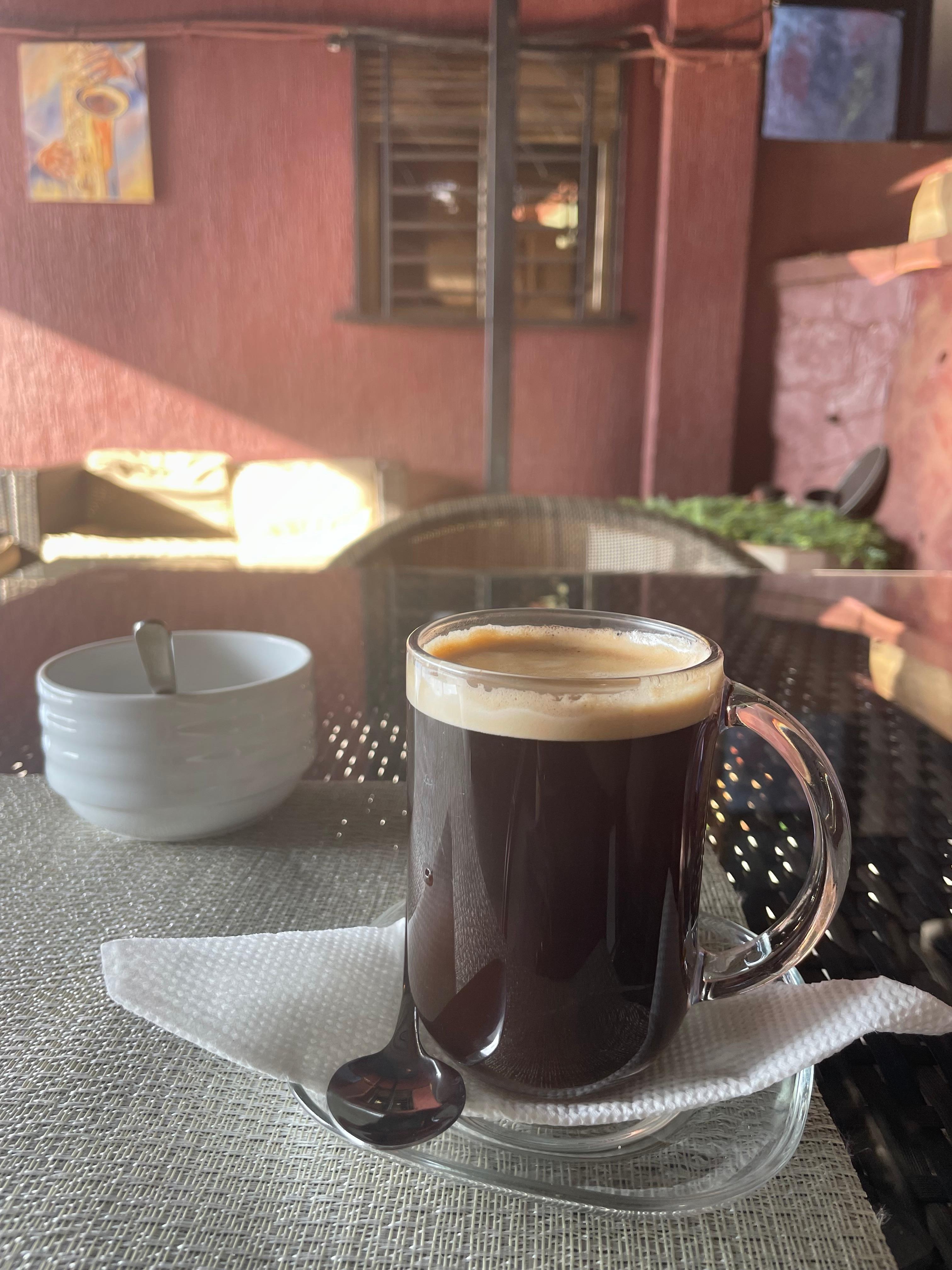 Delicious coffee from beans roasted on site! Highly recommend!