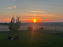 Sunset from the backyard view.