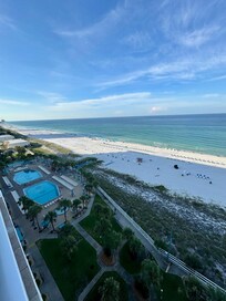 View from the balcony. Loved enjoying sitting out and watching the waves.