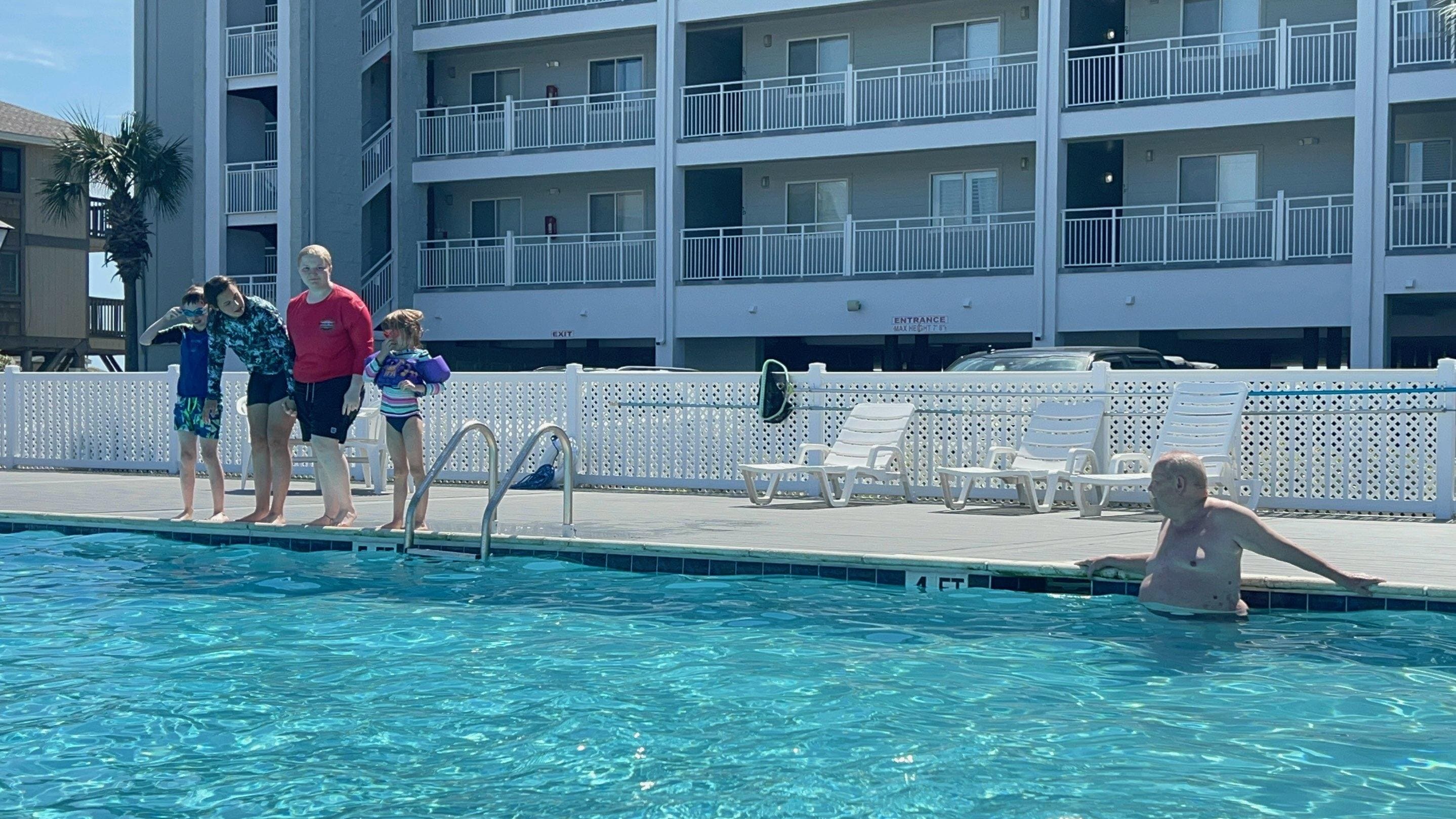 Perfect pool for a break from the sand!