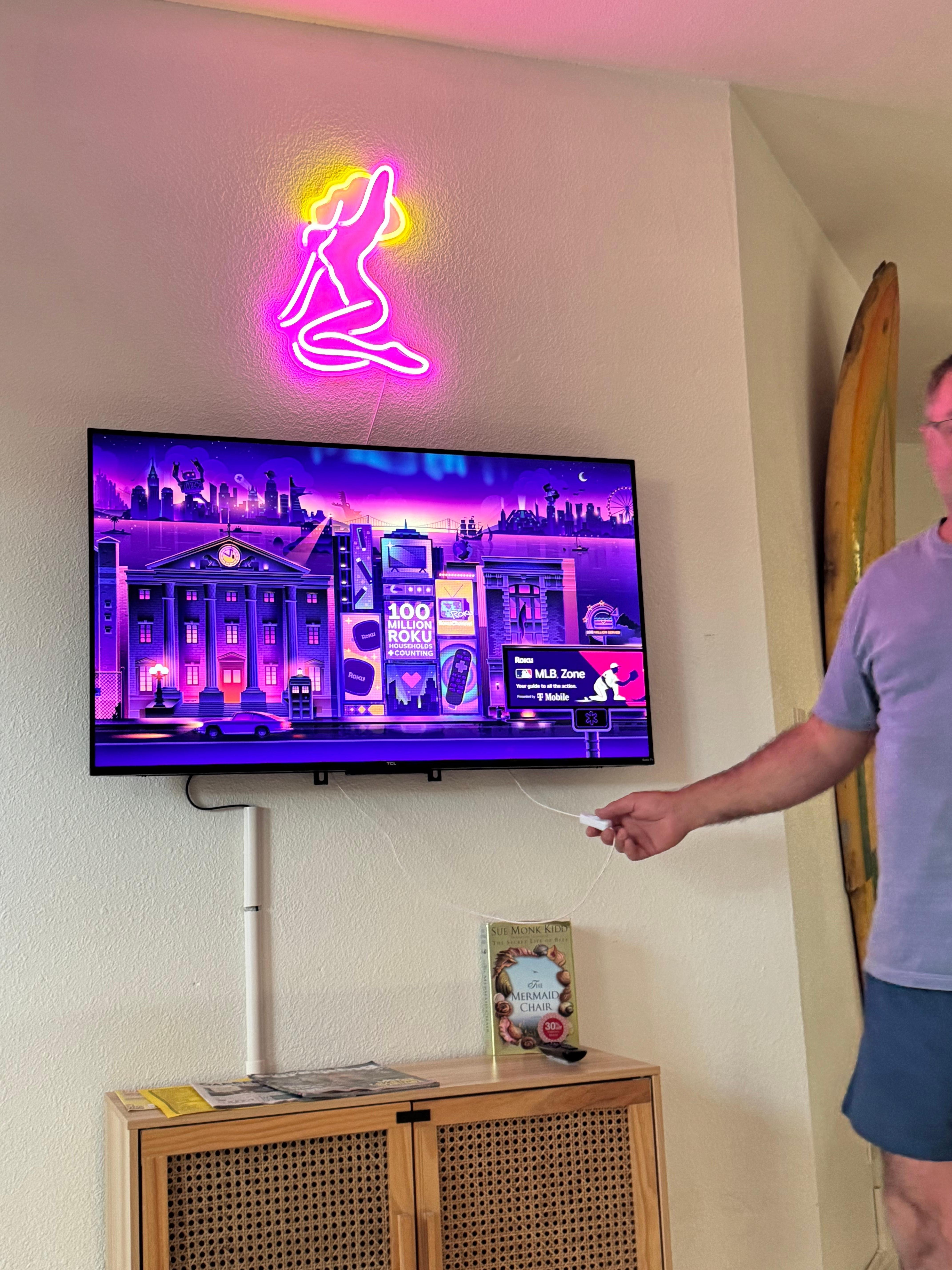 TV in the lounge area