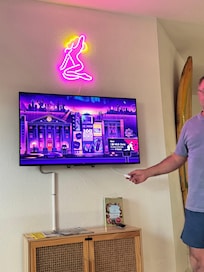 TV in the lounge area