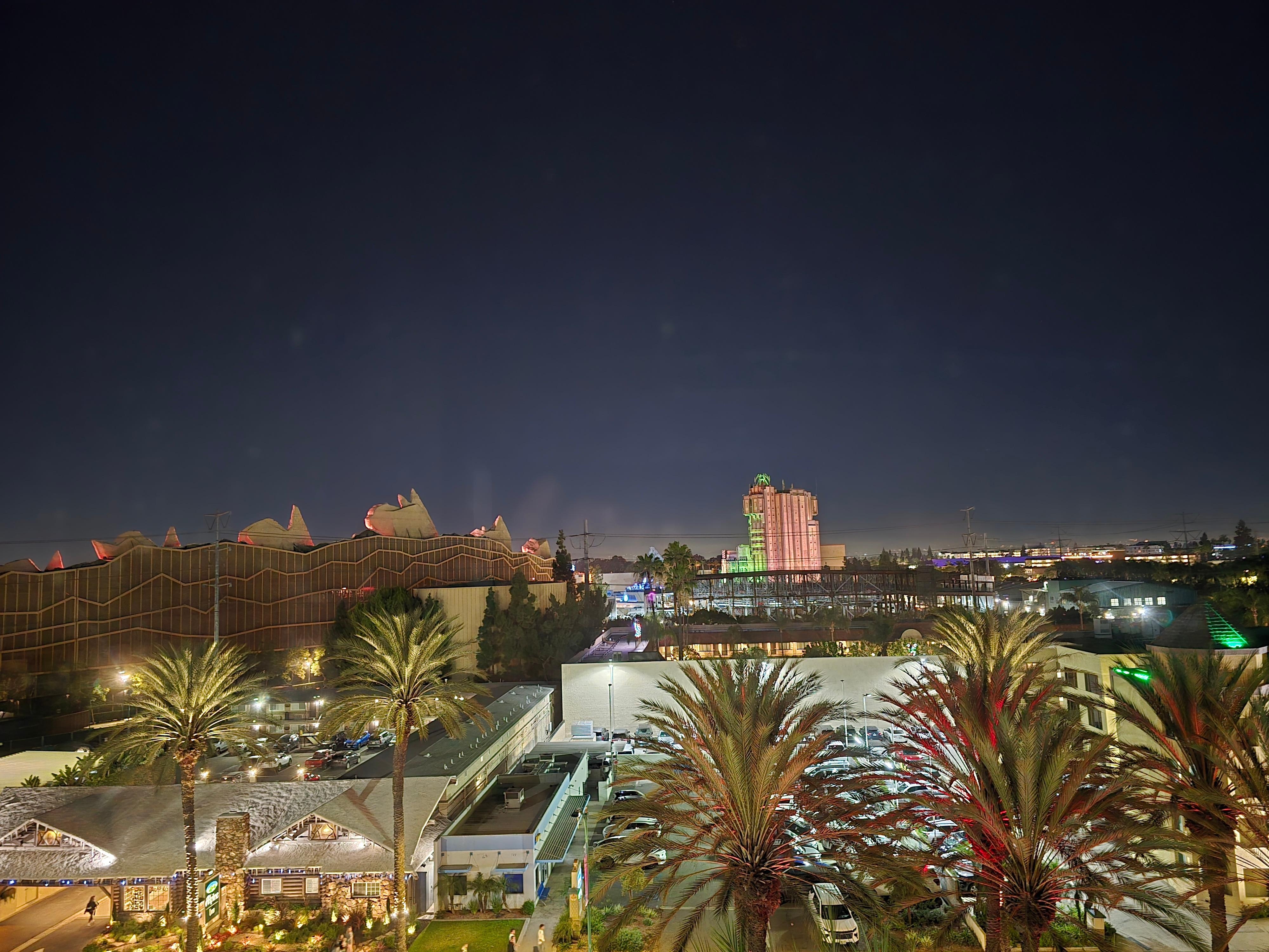 View from our room. We could see the fireworks! 