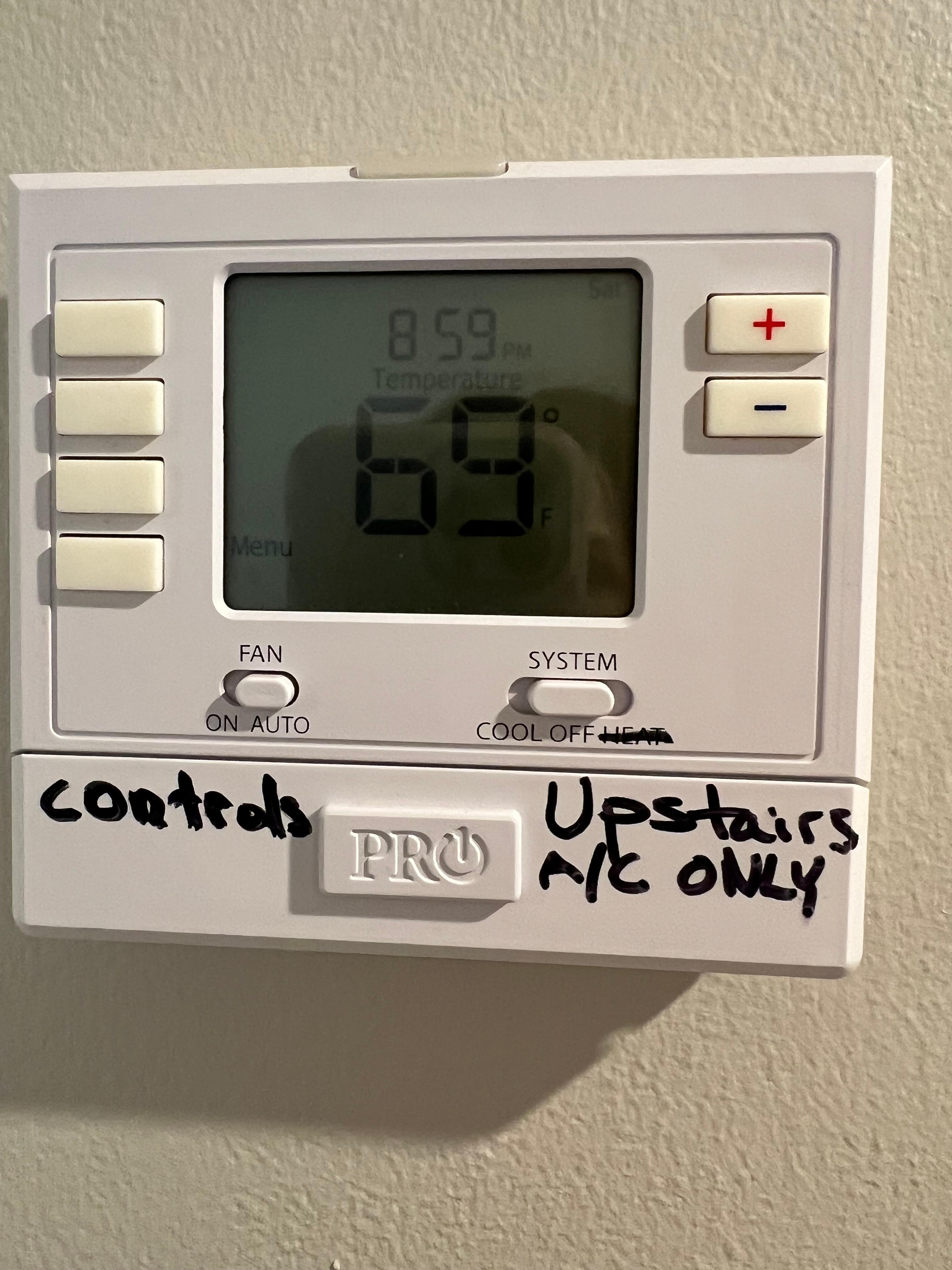The heat that showed 69 degrees but never felt above the low 60’s. This was with the heat turned up for hours. 
