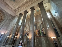 Inside main hall of temple