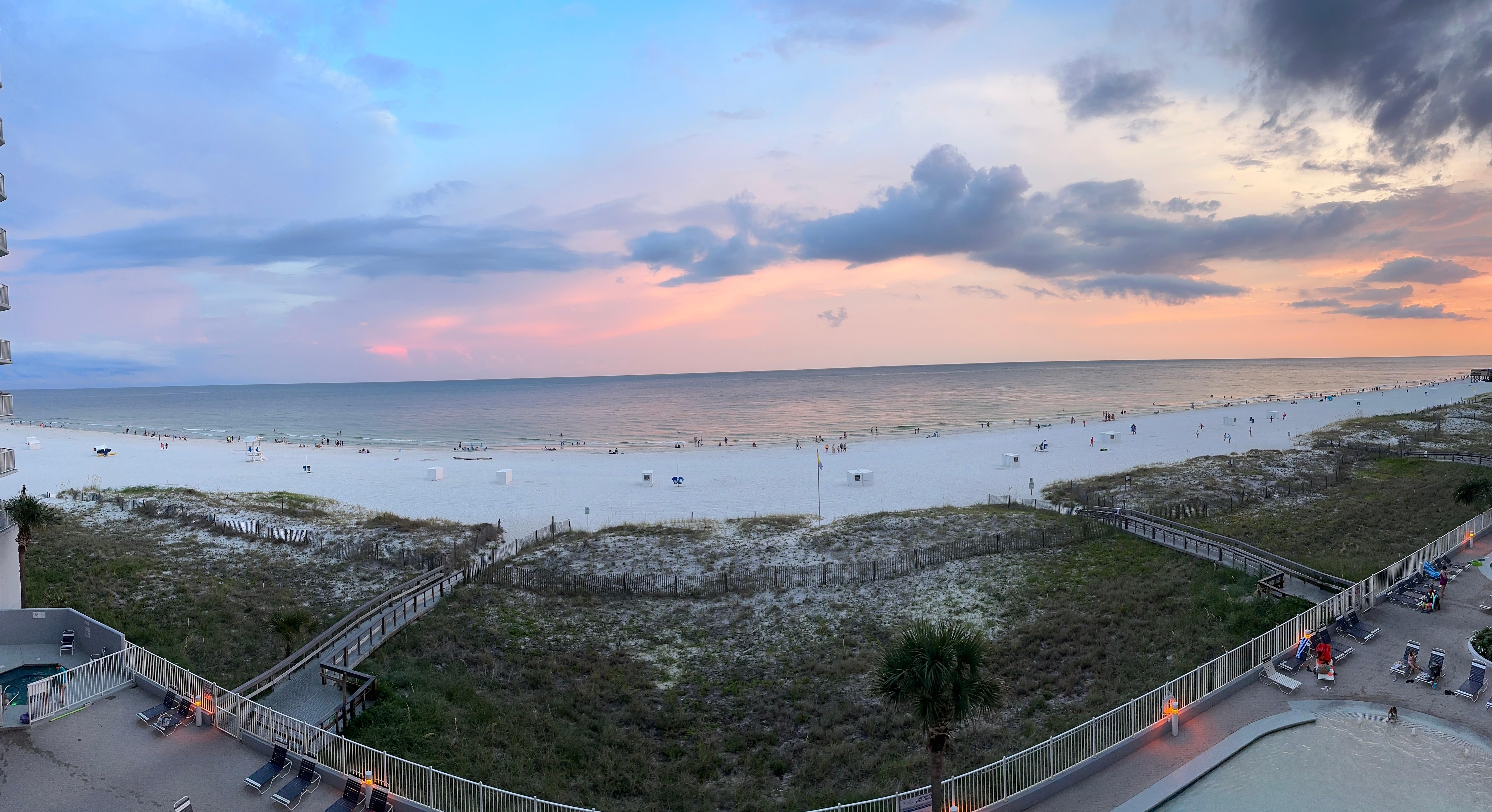 Such a gorgeous view from the balcony 