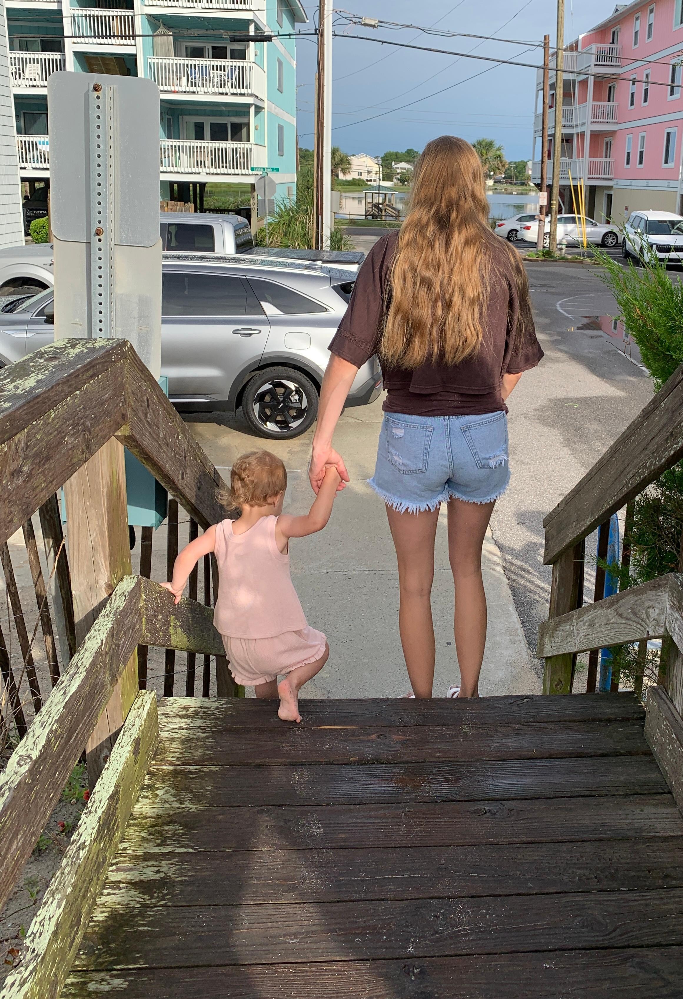 Steps to get to the beach