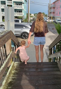 Steps to get to the beach