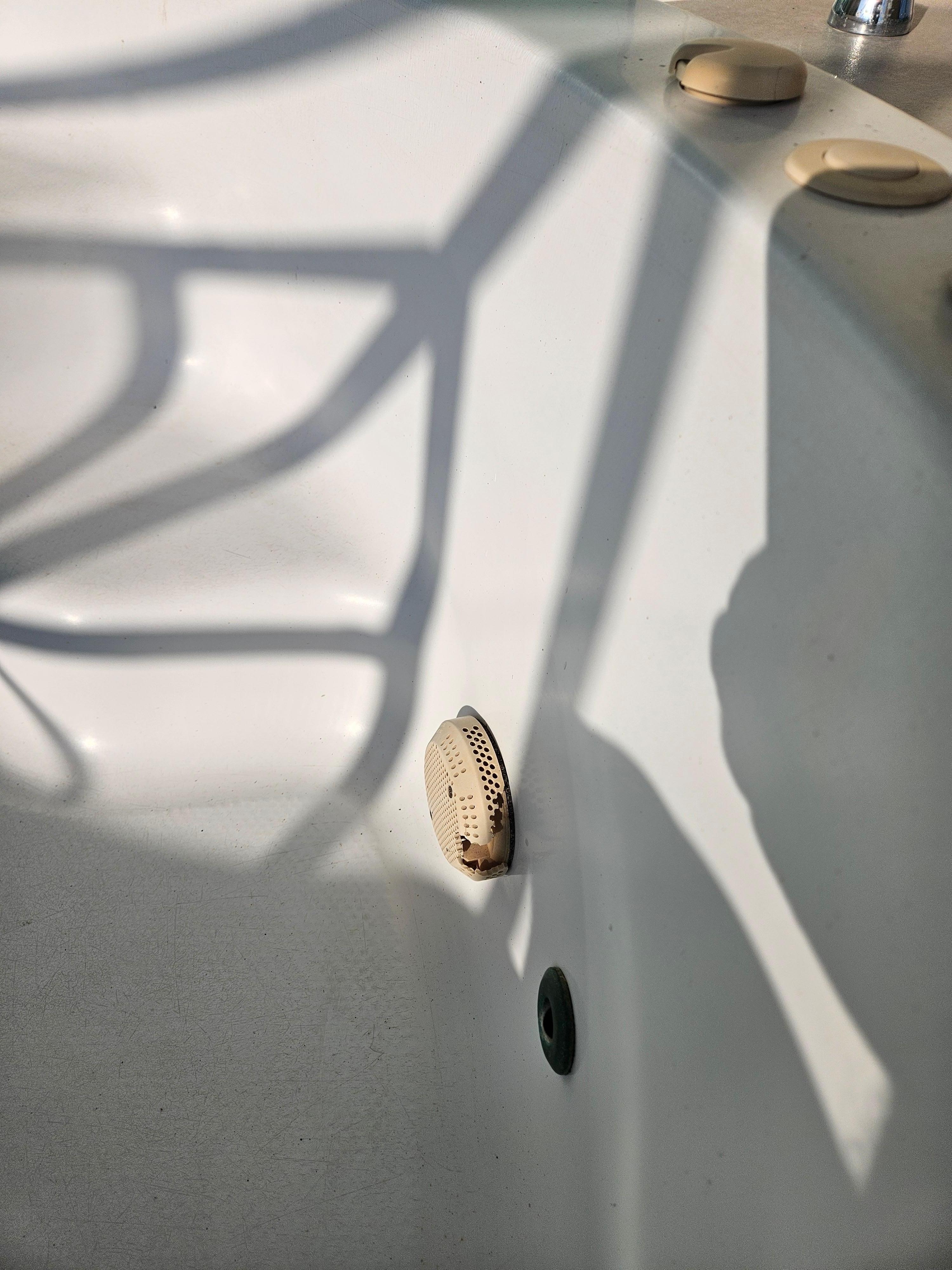 Jet tub on deck needs TLC just like other parts of this unit.