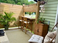 Love the chair, so comfy and perfect spot in the sun for morning coffee.