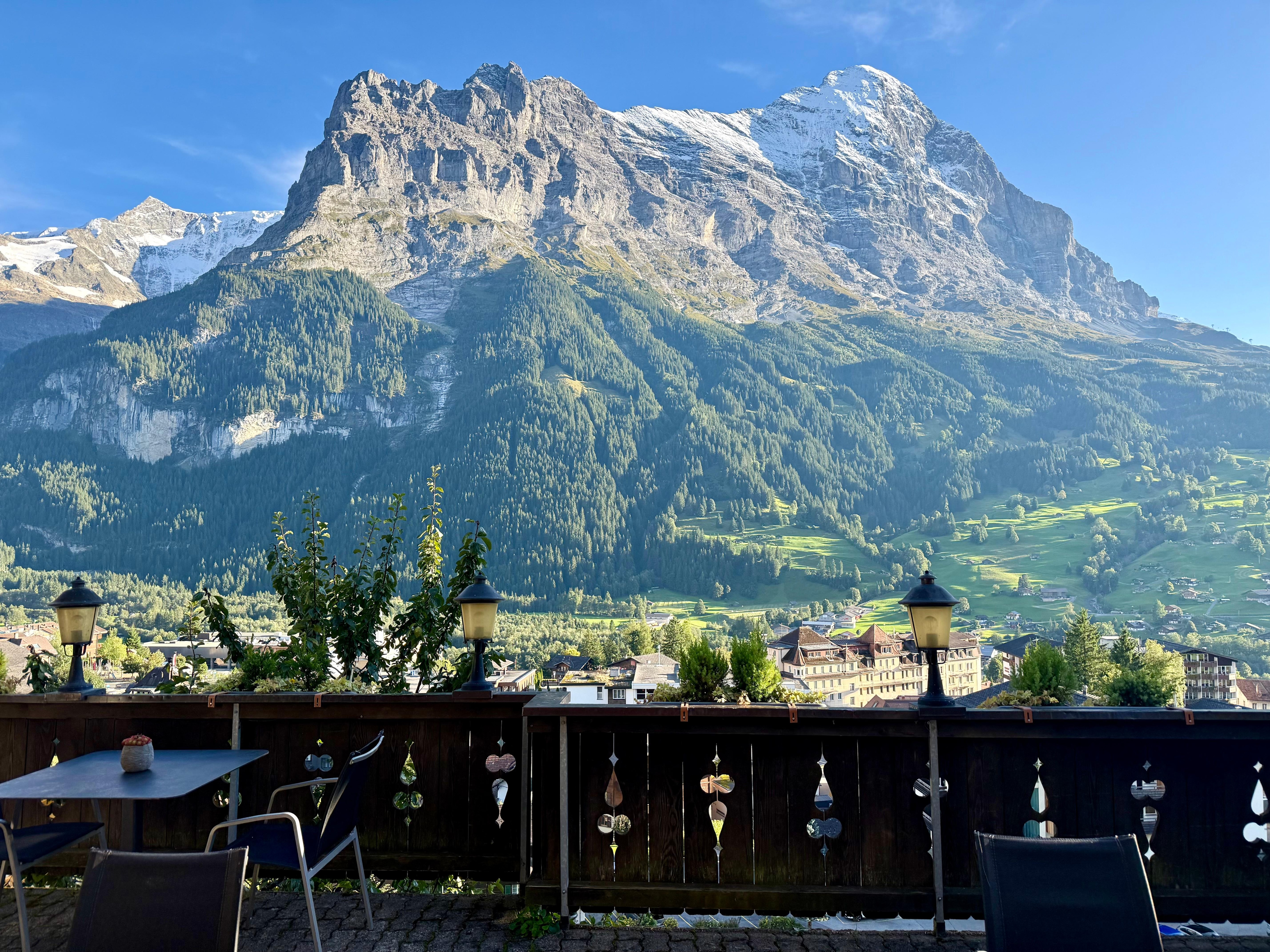 View from common area by breakfast 