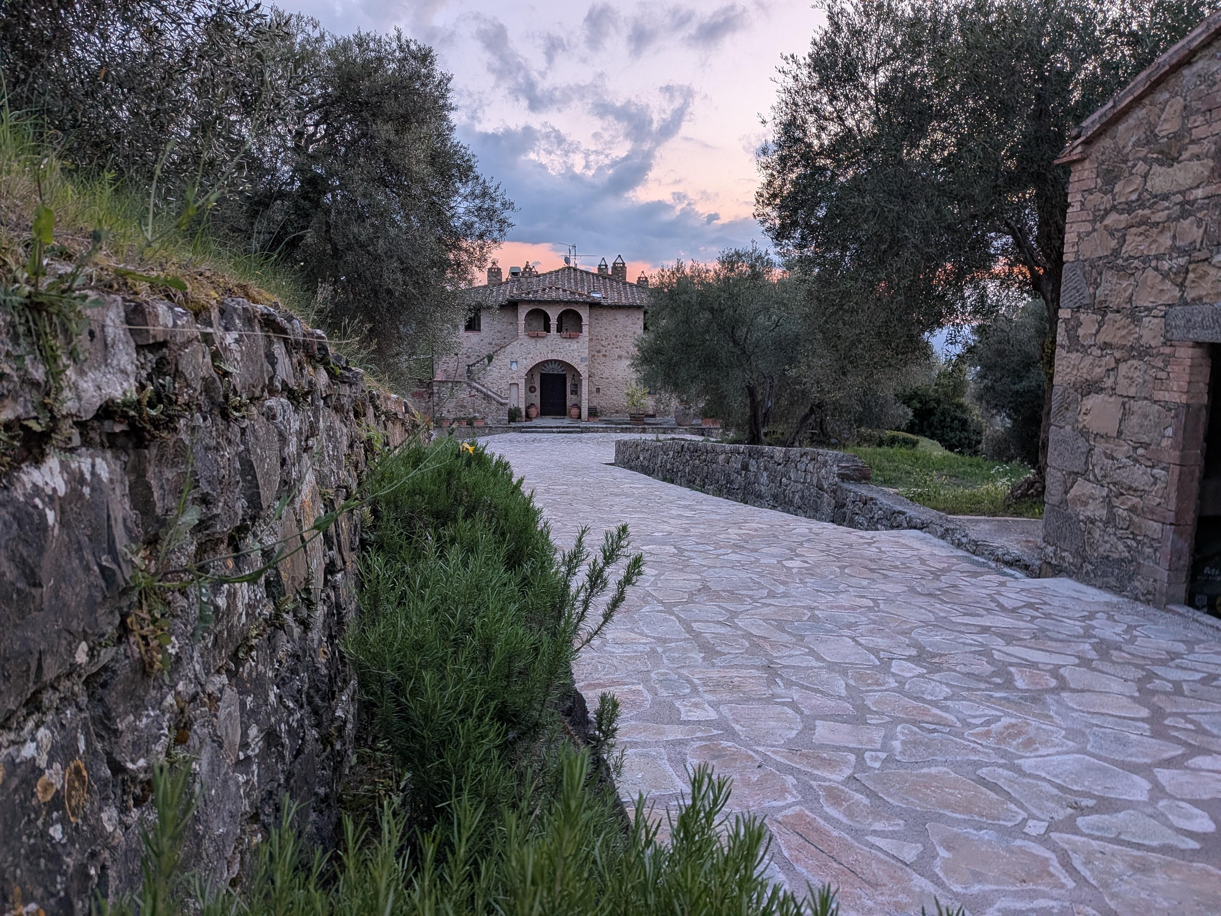 view when entering the property