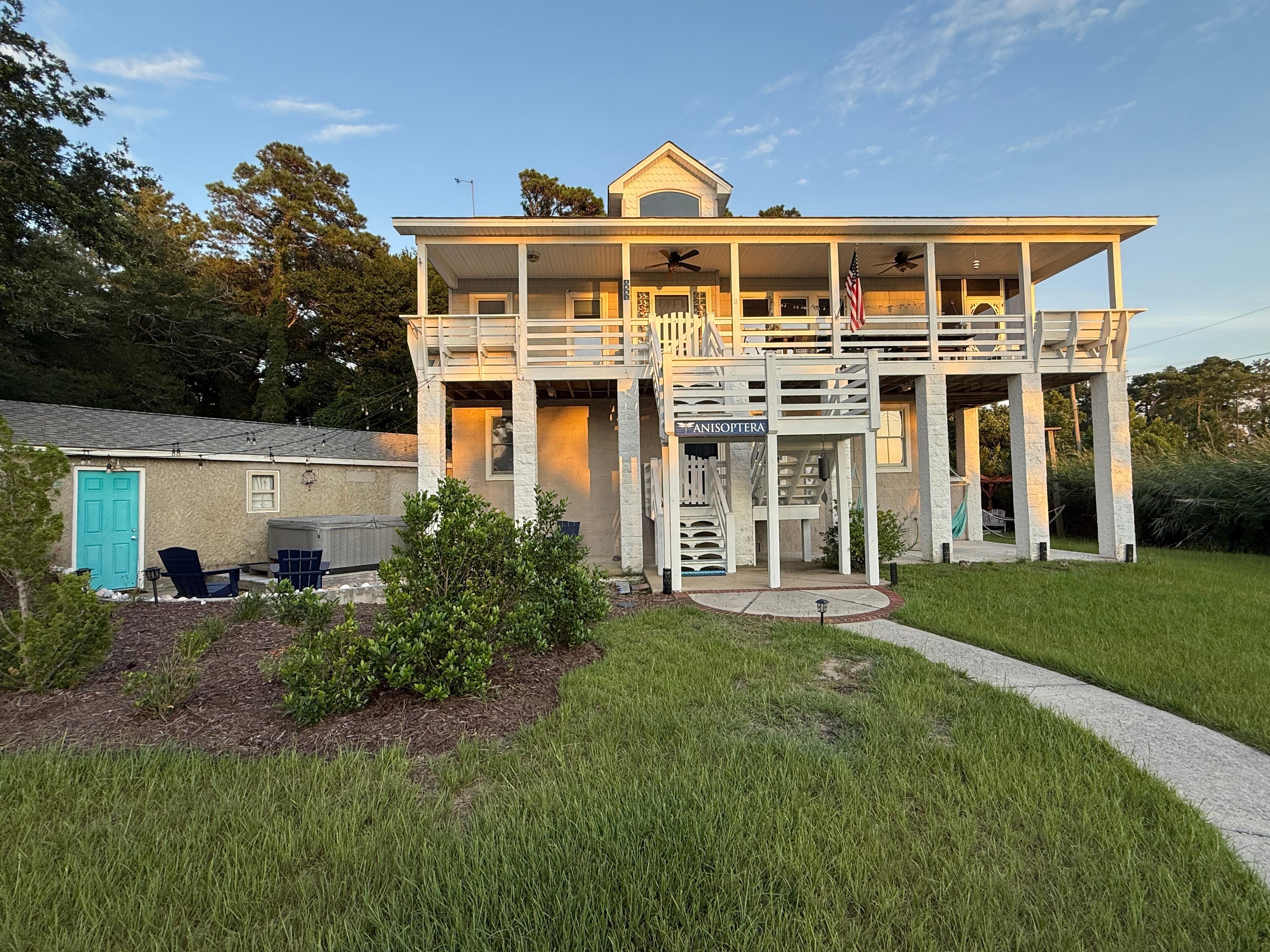 The house during the day
