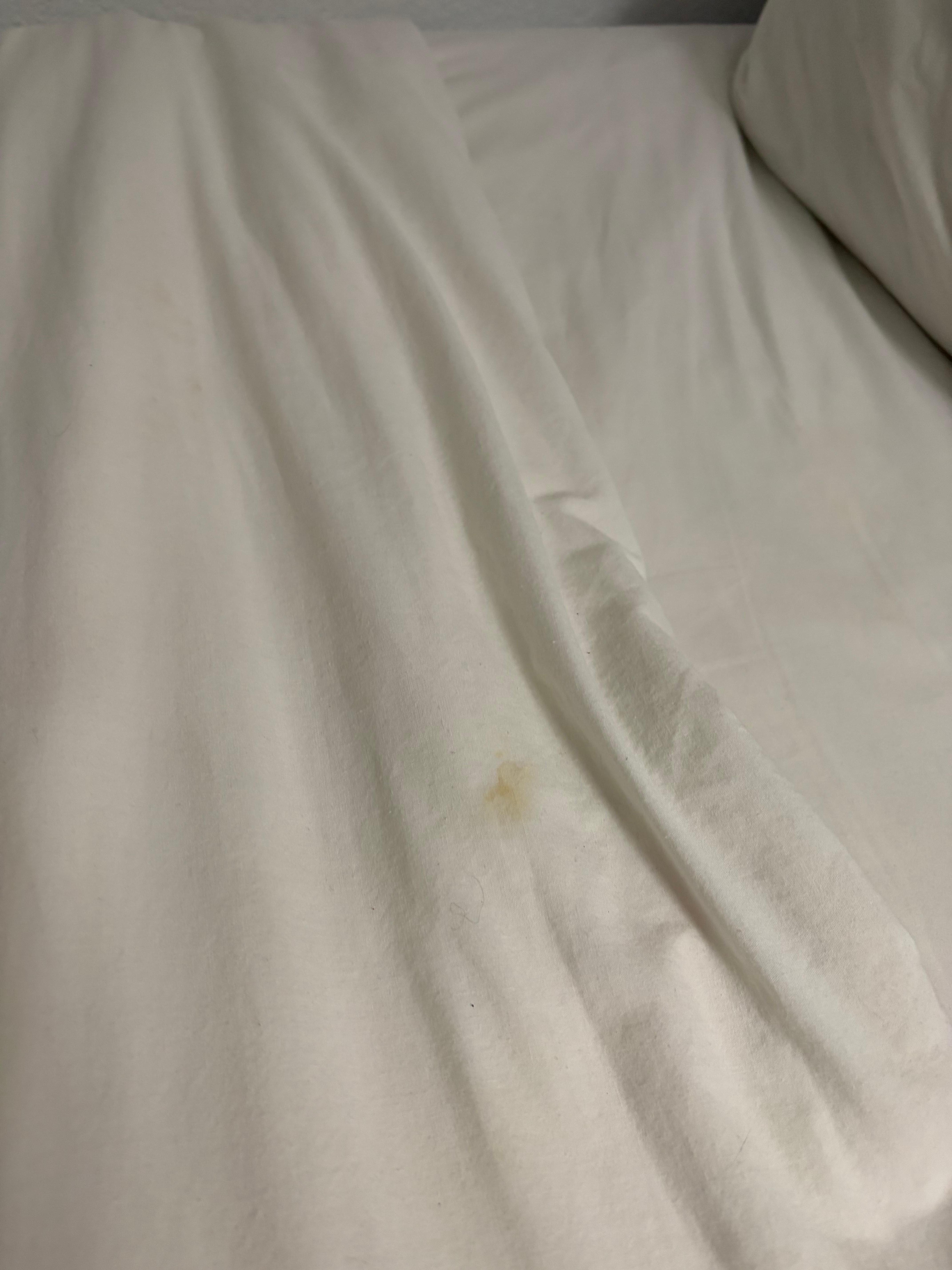 Stained dirty sheets